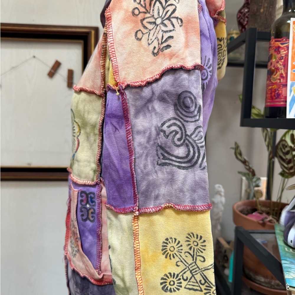Multi-colored Patchwork Zip-Up Jacket - Picture 4 of 9